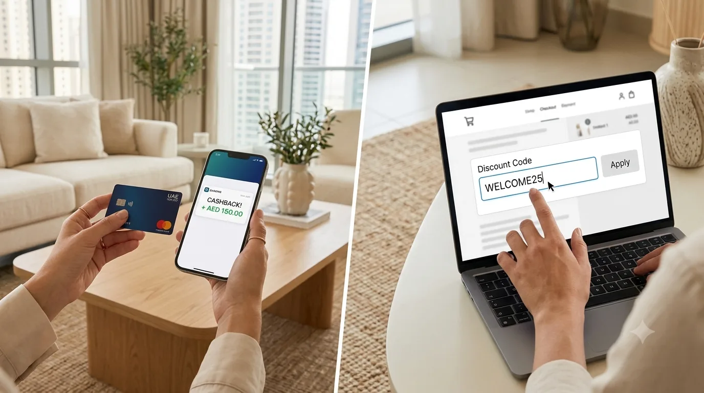 UAE cashback platforms and discount codes UAE – stacking savings on online shopping