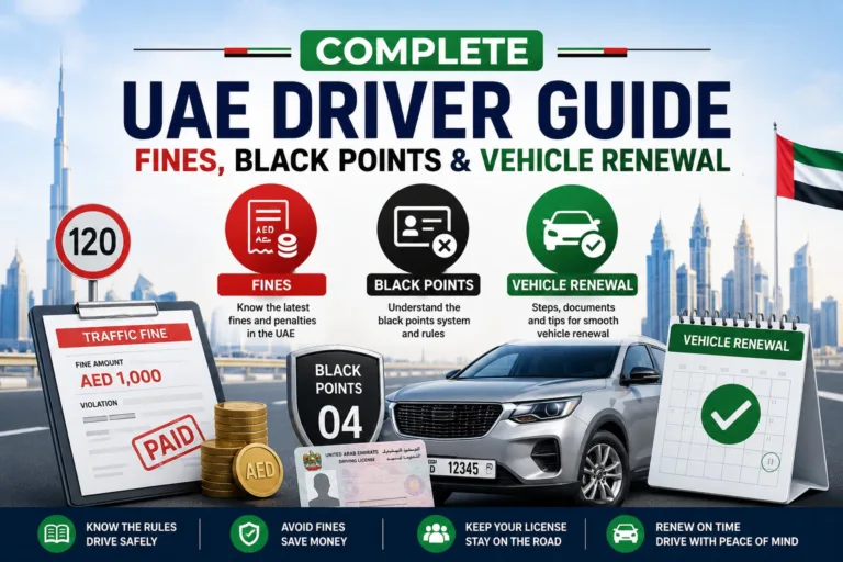 Complete UAE Driver Guide: Fines, Black Points & Vehicle Renewal