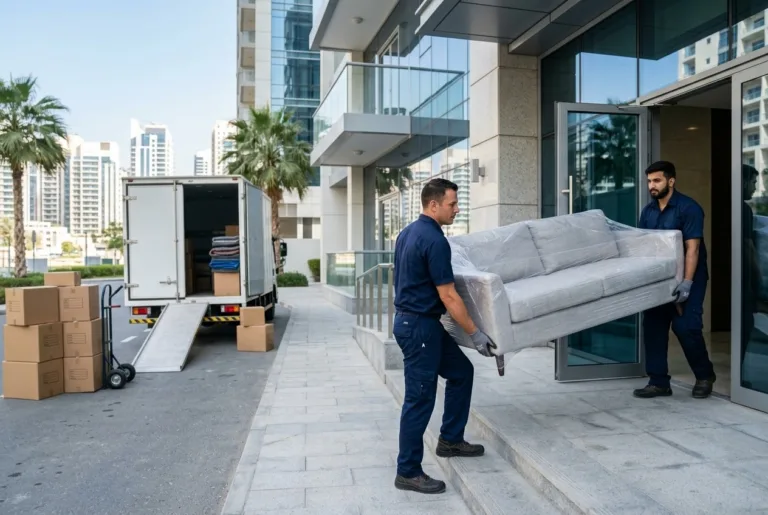 Hiring movers and packers in Dubai - professional moving team
